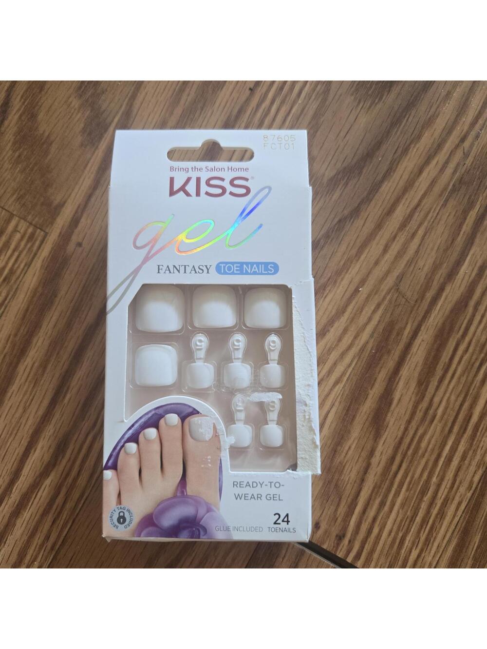 White Kiss Toenail Set - New and never opened